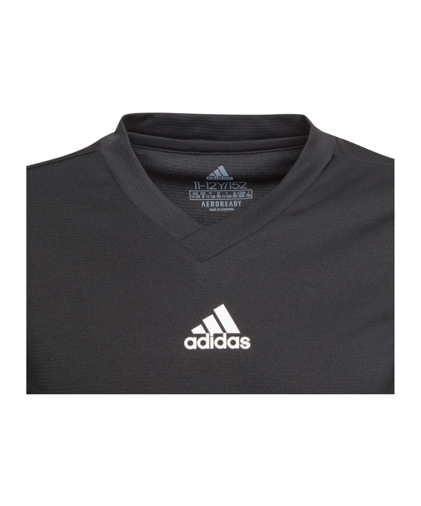 adidas Team Base Top langarm Kids Schwarz