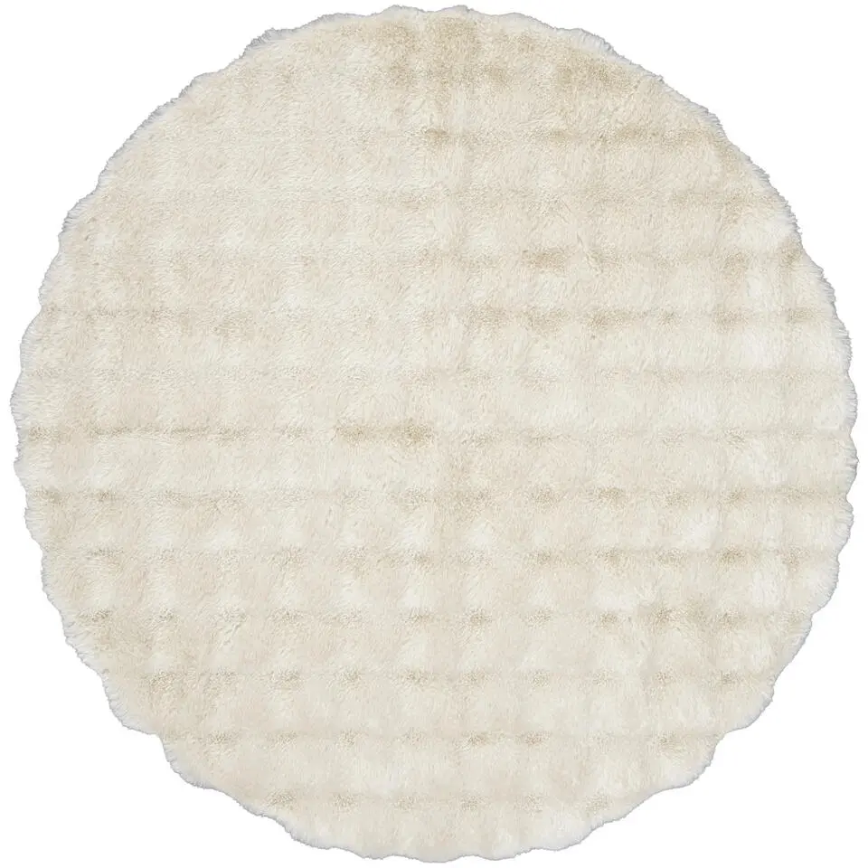 Vloerkleed Oos - crème - Ø120 cm