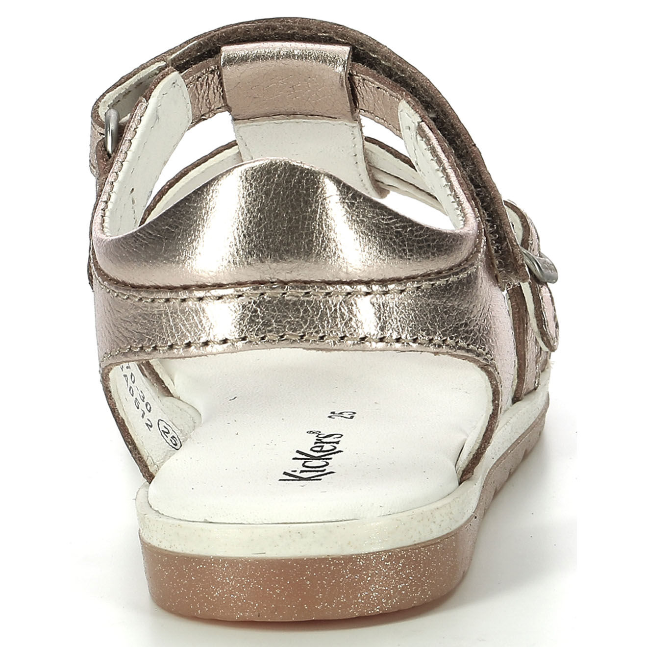 Kickers Sandales en Cuir Gilianna dorées