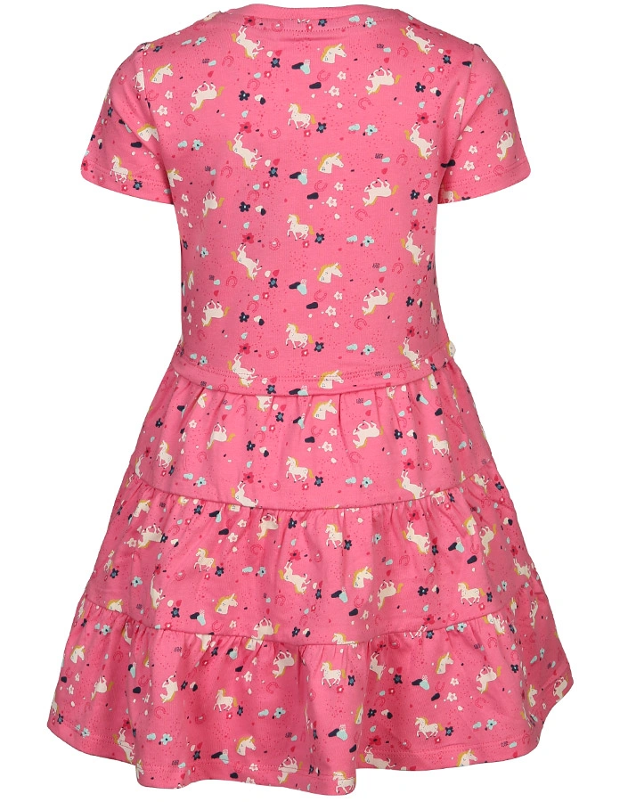 Kleid SPARKLING PONY gemustert in pink