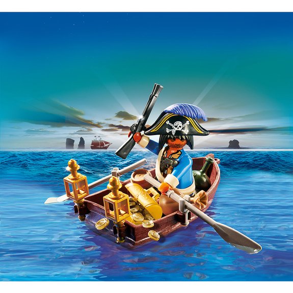 Pirate avec barque et trésor Playmobil 4942