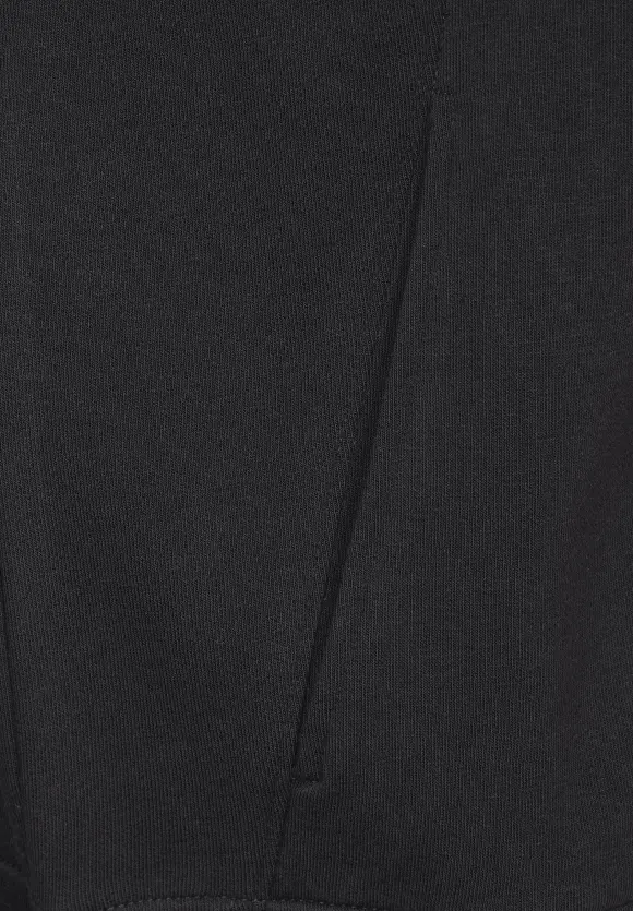 Hoodiejacke mit Taschen - Black
