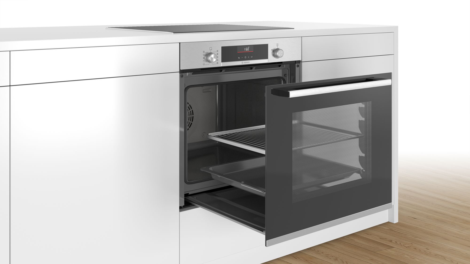 Forno Série 6 60 x 60 cm em aço inoxidável HBB536BS0