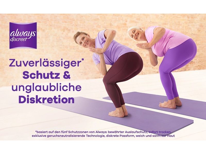 Always Inkontinenz Einlagen Discreet Long 80 Stück Hochwertige Inkontinenzeinlagen für zuverlässigen Schutz