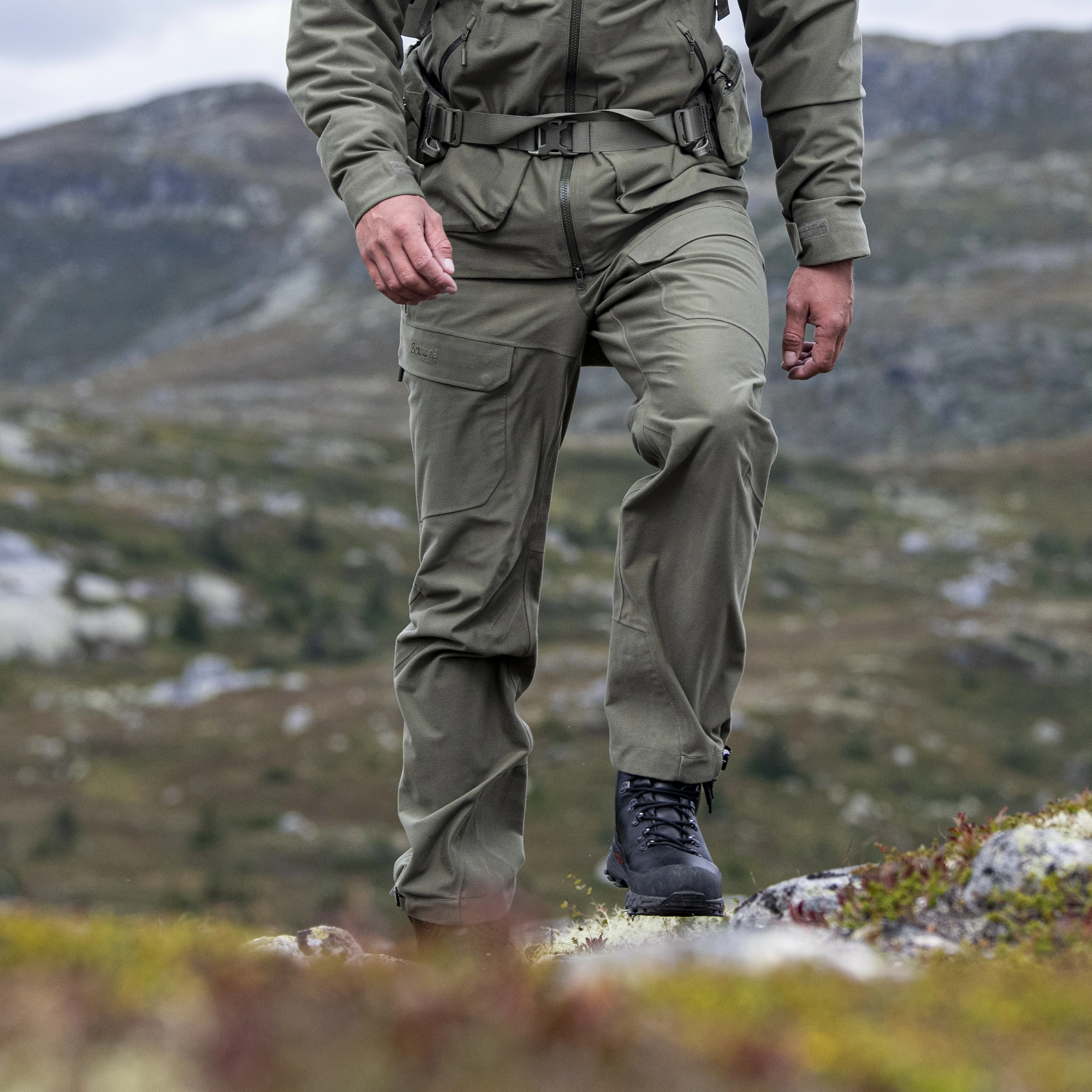Hogna 3L Pants Green Mud