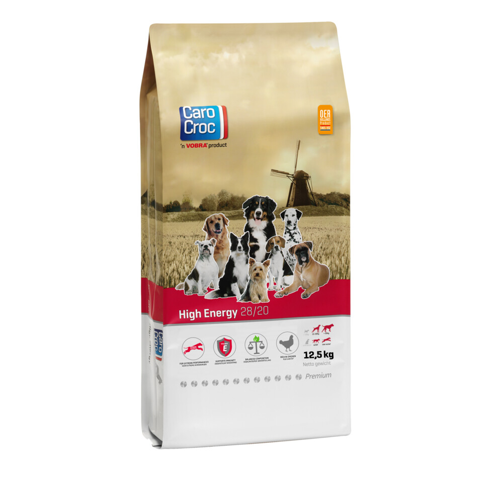 CaroCroc Hondenvoer High Energy 12,5 kg