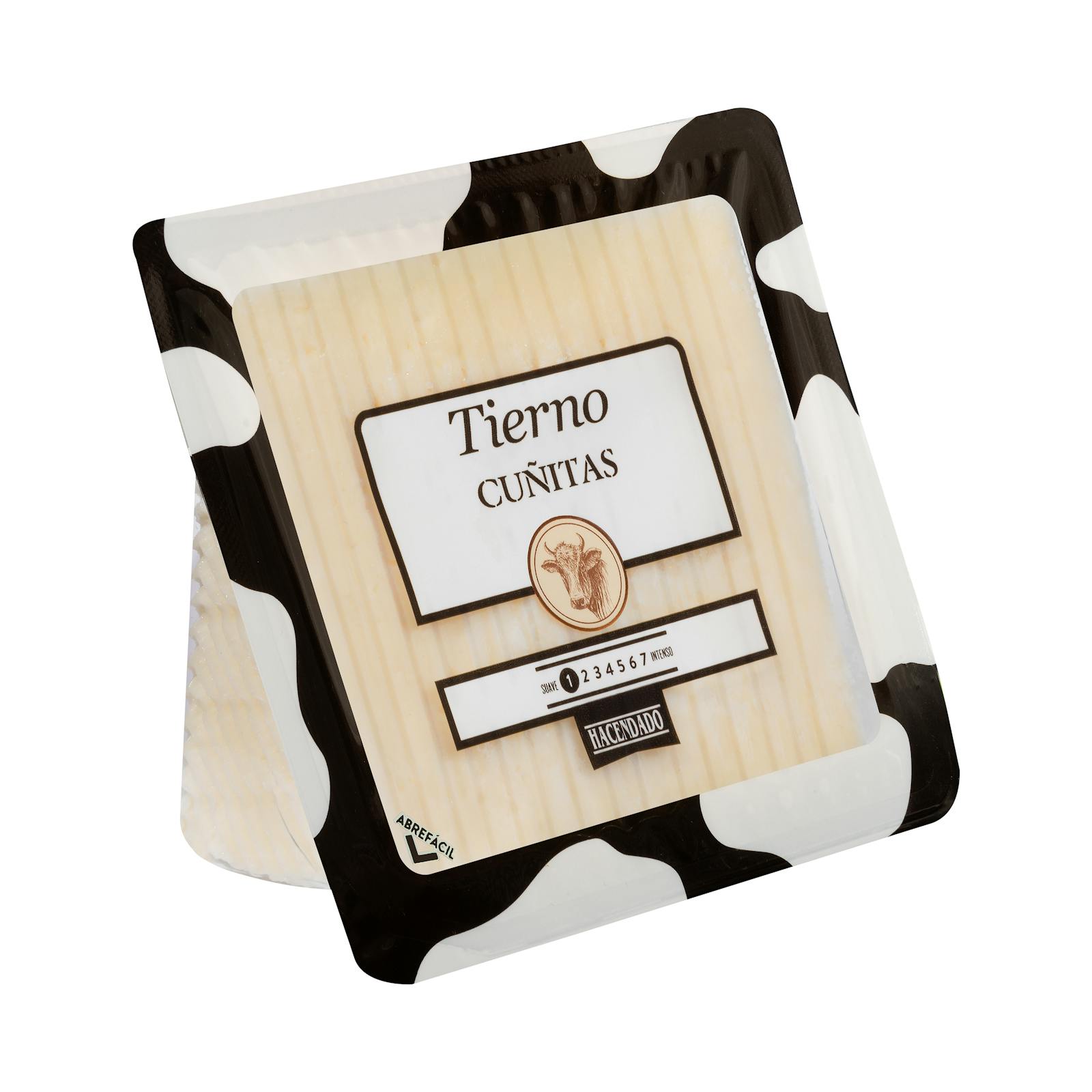 Fromage au lait de vache à pâte molle Hacendado coupé en quartiers