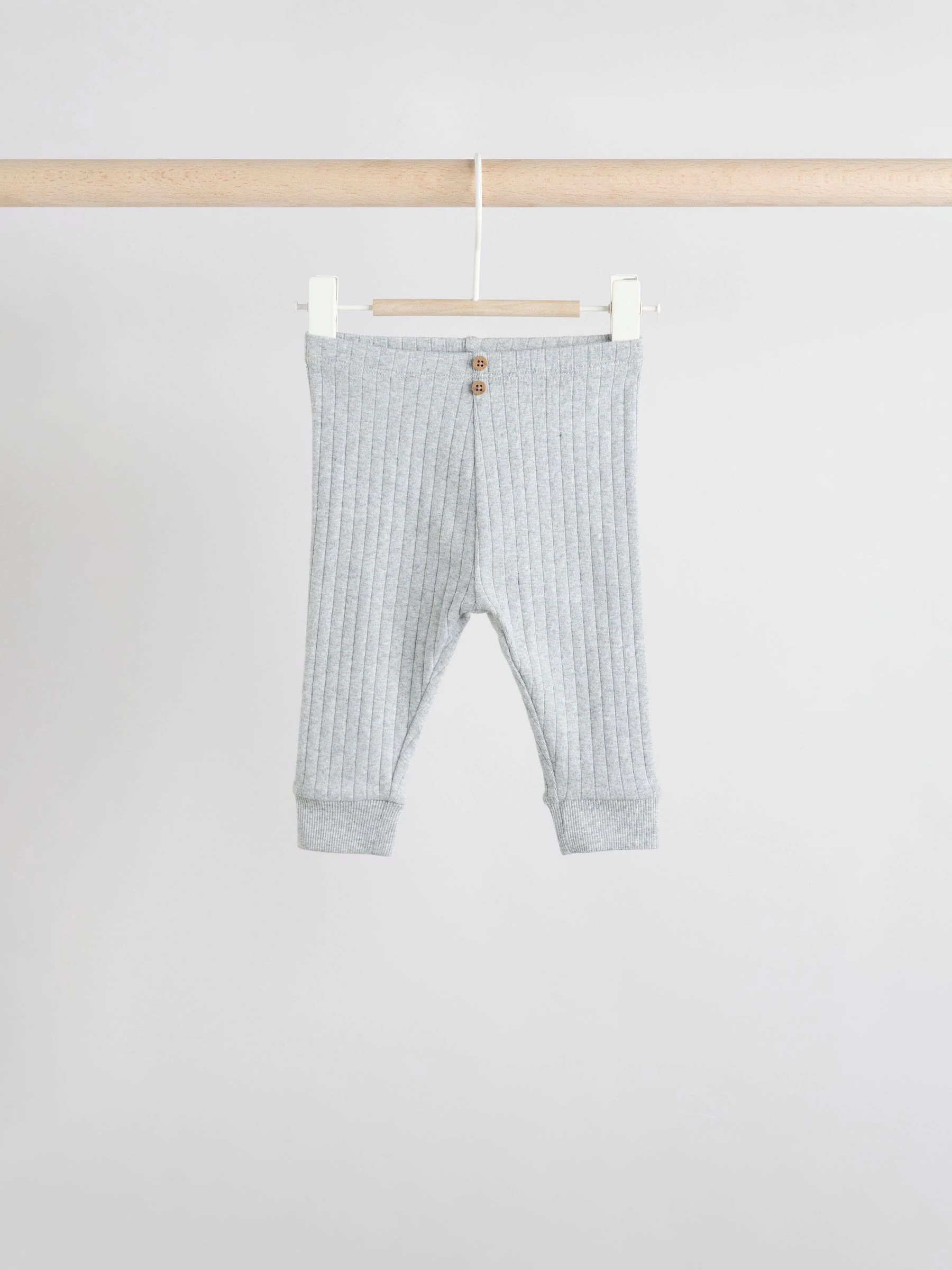 Mono/Naturel - Verpakking van 4 babyleggings (0 mnd -3 jr)