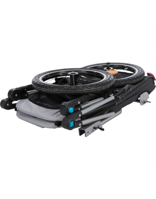 Trixie Fietskar Opvouwbaar - Hondenfietskar - 58x93x74\/114 cm Grijs Zwart Tot 15 Kg Small
