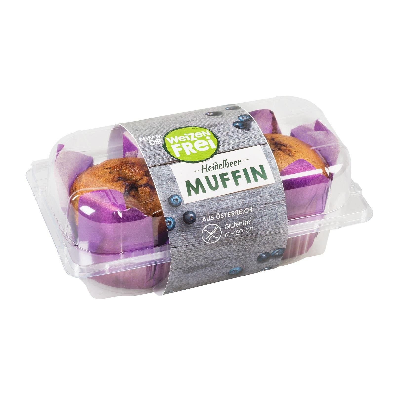 Weizenfrei Heidelbeer Muffin Glutenfrei 2er