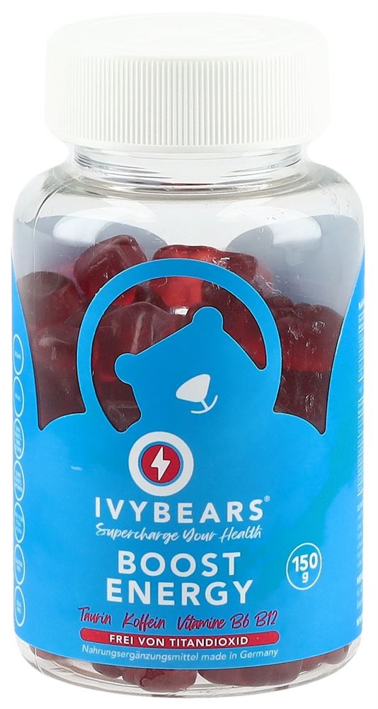 Ivybears Boost Energy<br>60 Stück, Dose, Gummipastille