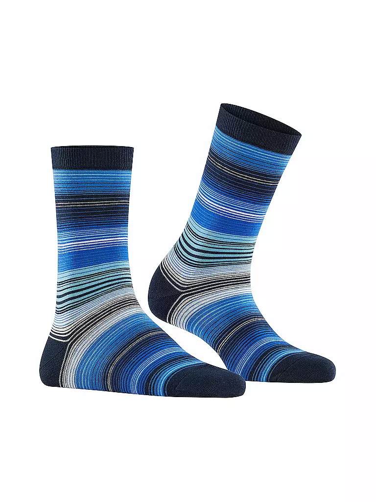 BURLINGTON Damen Socken STRIPE 36-41 marine blau