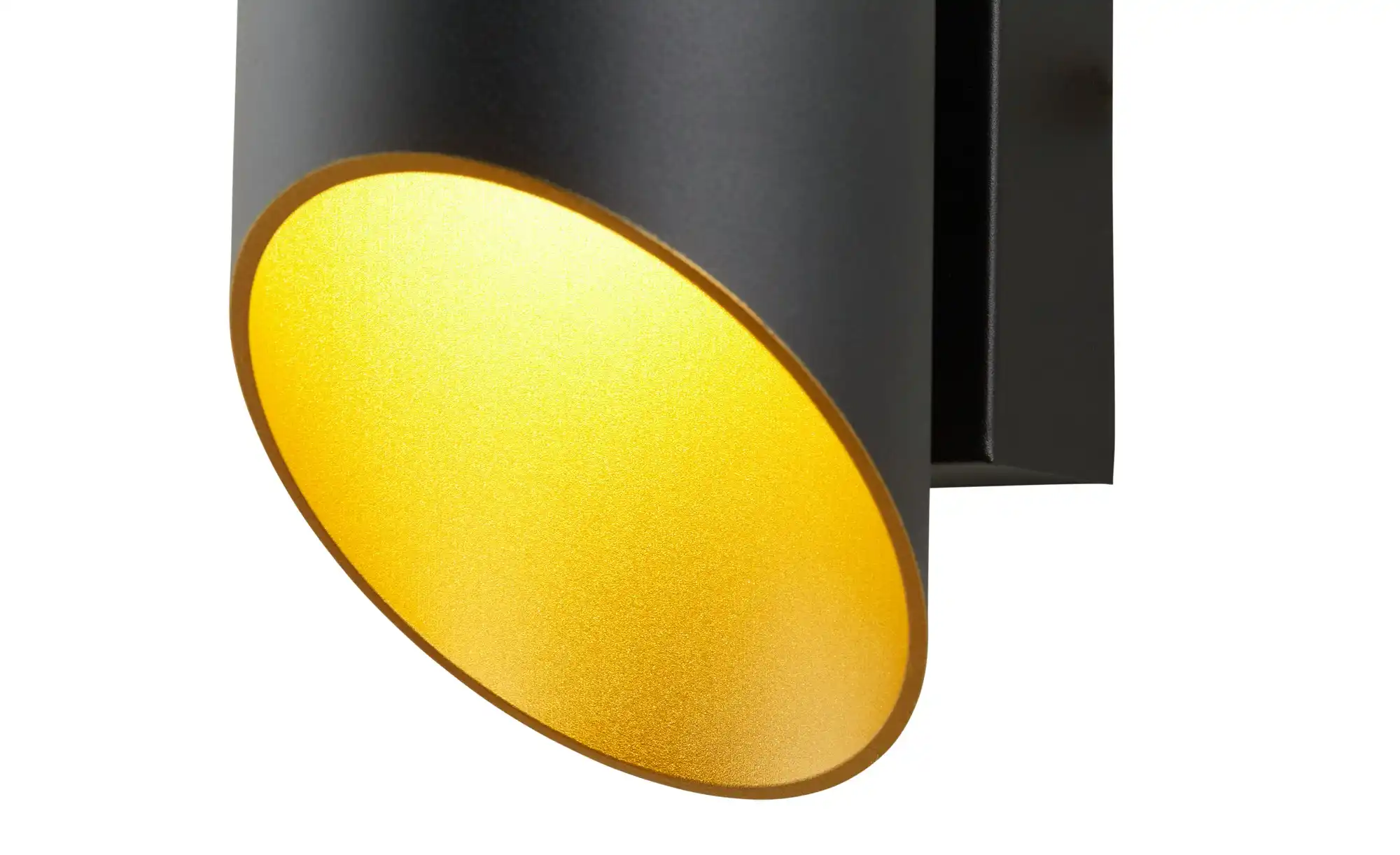 Meisterleuchten LED-Wandleuchte, 2-flammig, schwarz/gold