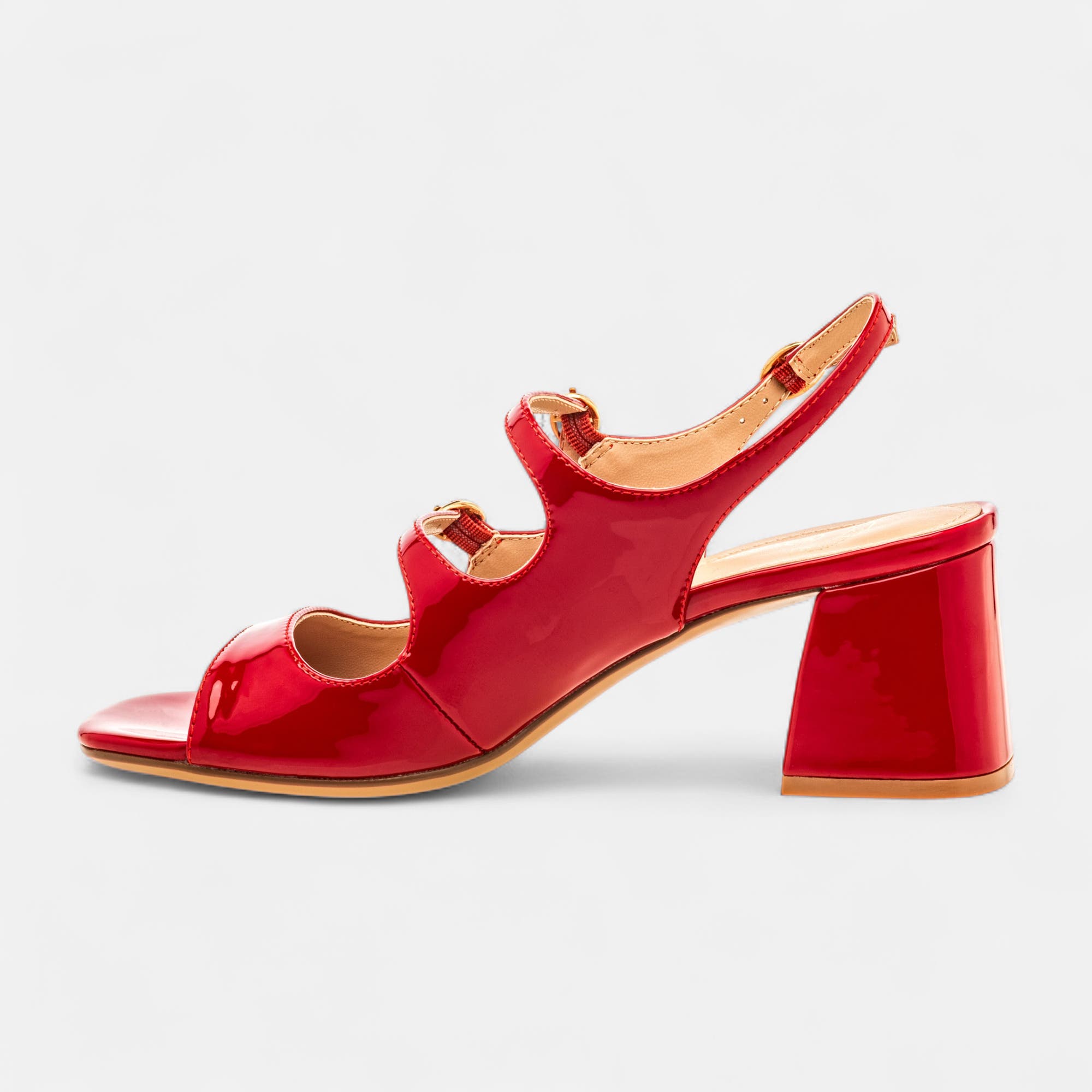 Nu-pieds à talon Femme rouge