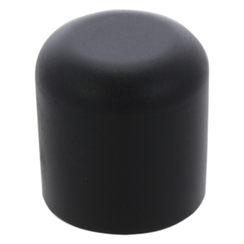 HANDSON meubeldop rond zwart 19 mm 4 stuks