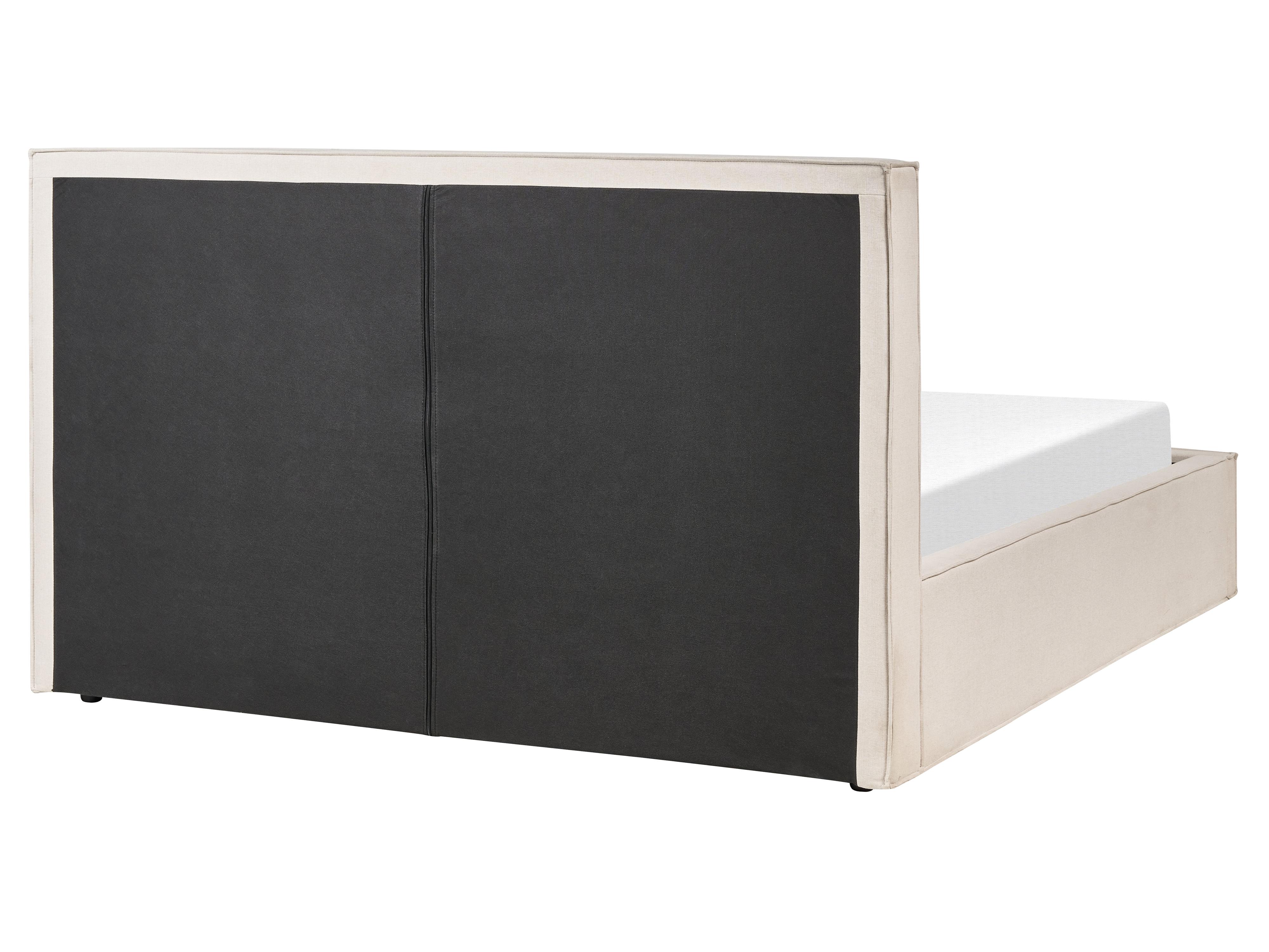 Bed met opbergruimte Stof MOISSAC 160 x 200 cm Beige
