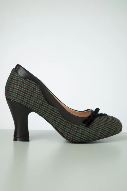 Banned Retro Bertie's Lullaby pumps in groen