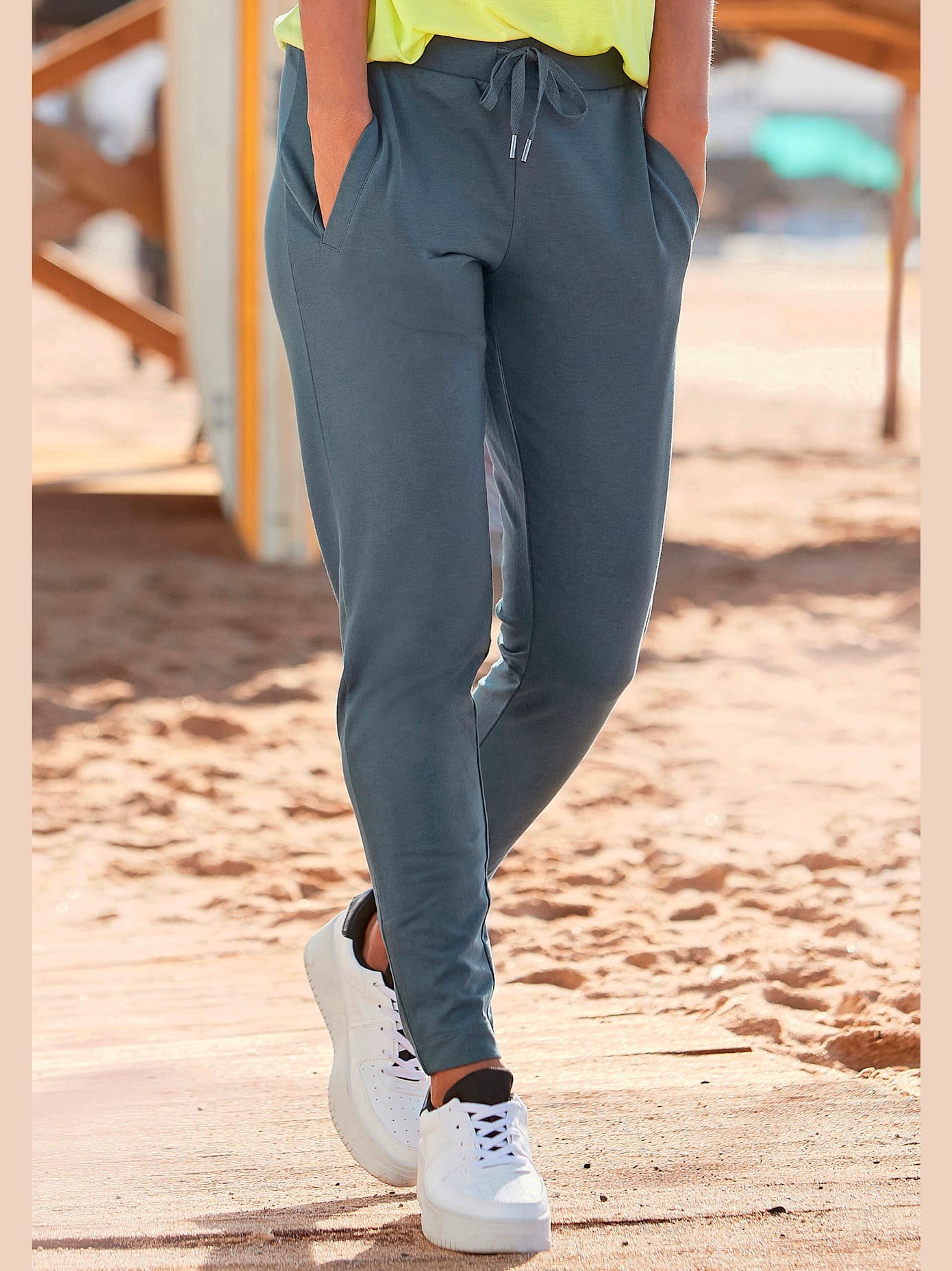 Pantalon molletonné ceinture élastique confortable