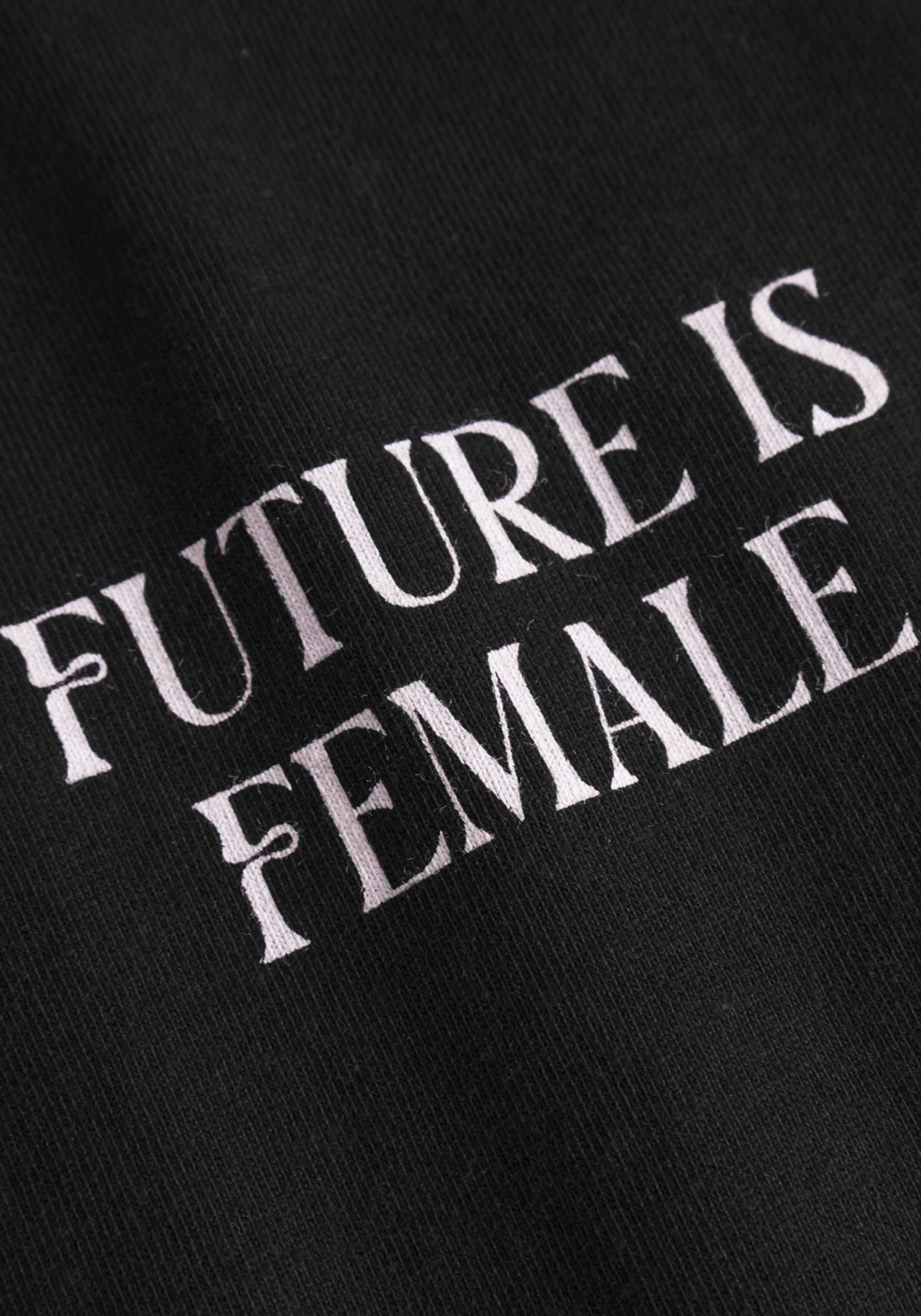 Dedicated T-Shirt Vadstena Future Is Female Black