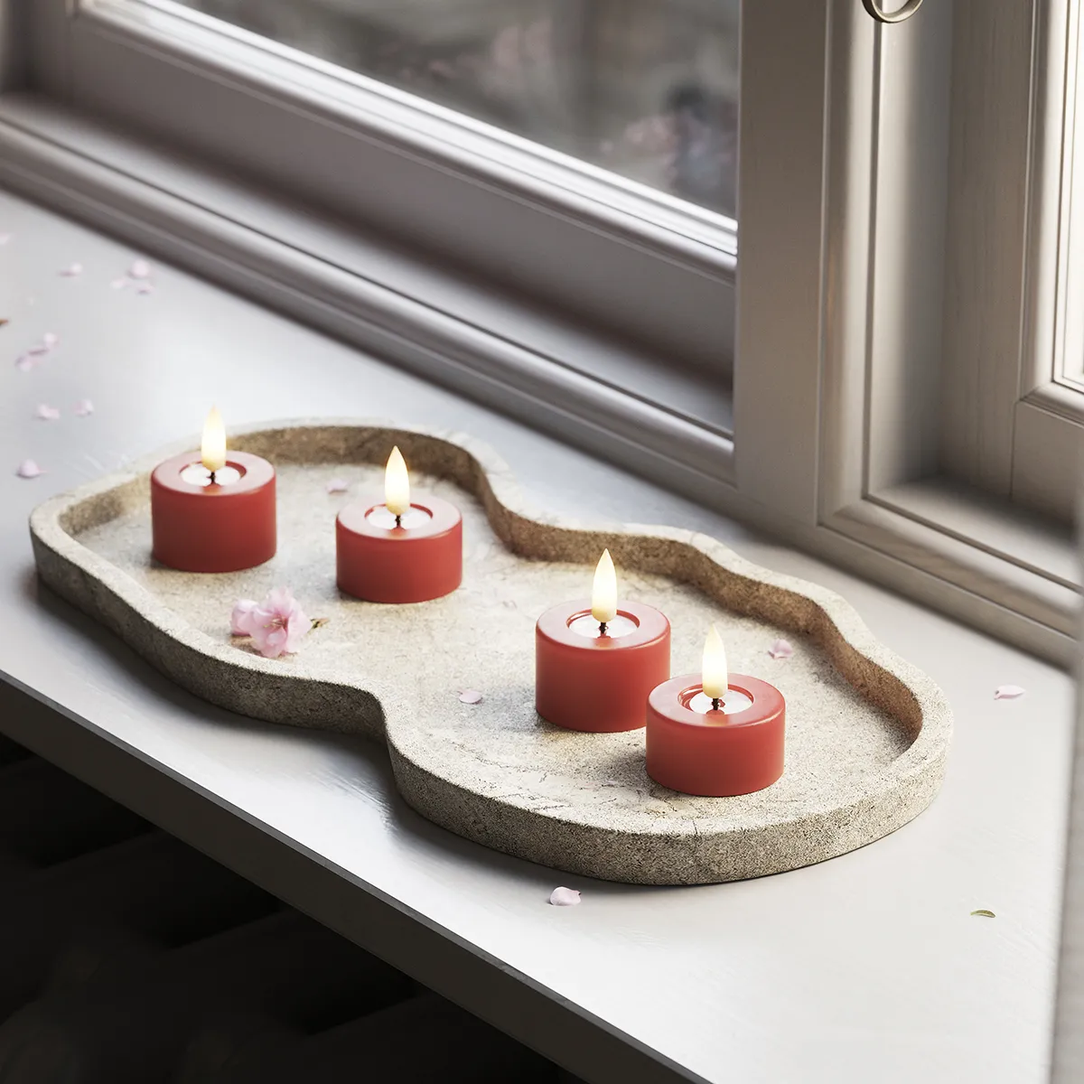 Deluxe Homeart Real Flame LED Fyrfadslys - 2 stk.