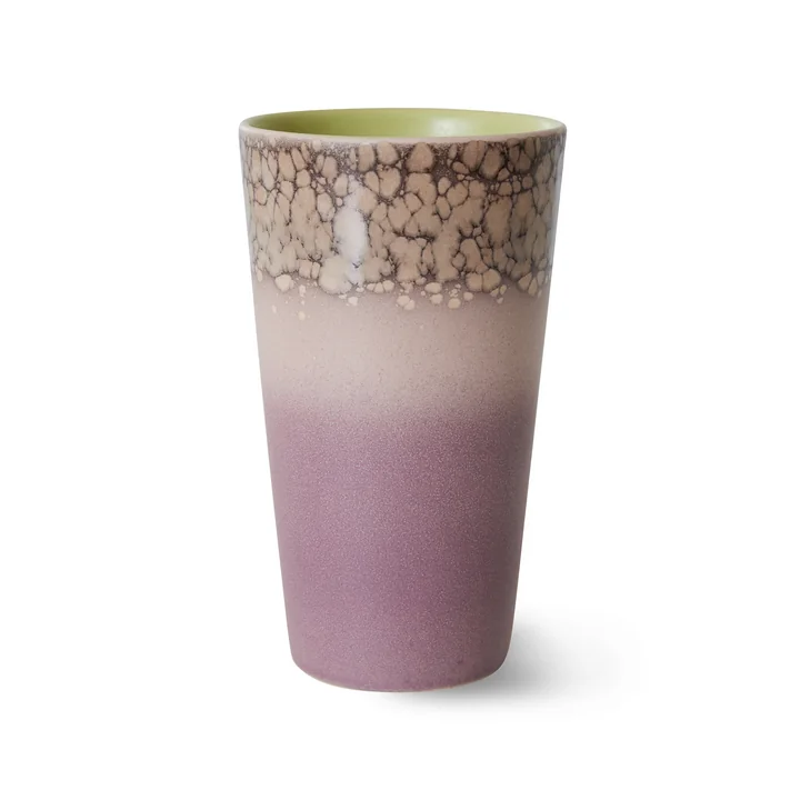 HKliving - 70's Latte Macchiato Becher, 280 ml, haze