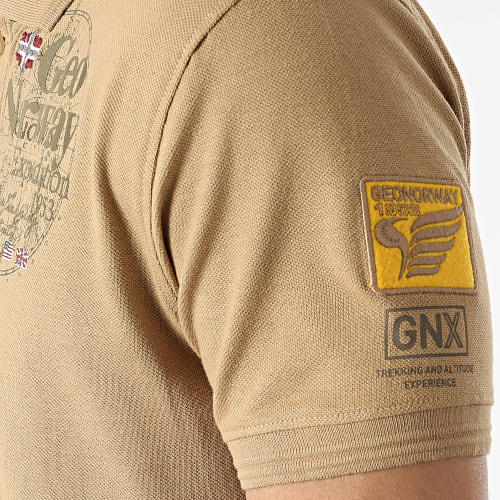 Polo Manches Courtes Kelan Beige Foncé