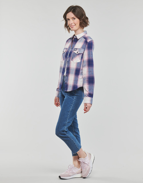 Superdry - LUMBERJACK CHECK FLANNEL SHIRT - Rose / Marine