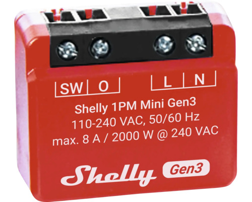 Shelly Plus 13:00 Mini Relay Generatie 3