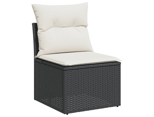 VIDAXL - Salon extérieur Salon de jardin 5 pcs avec coussins noir résine tressée