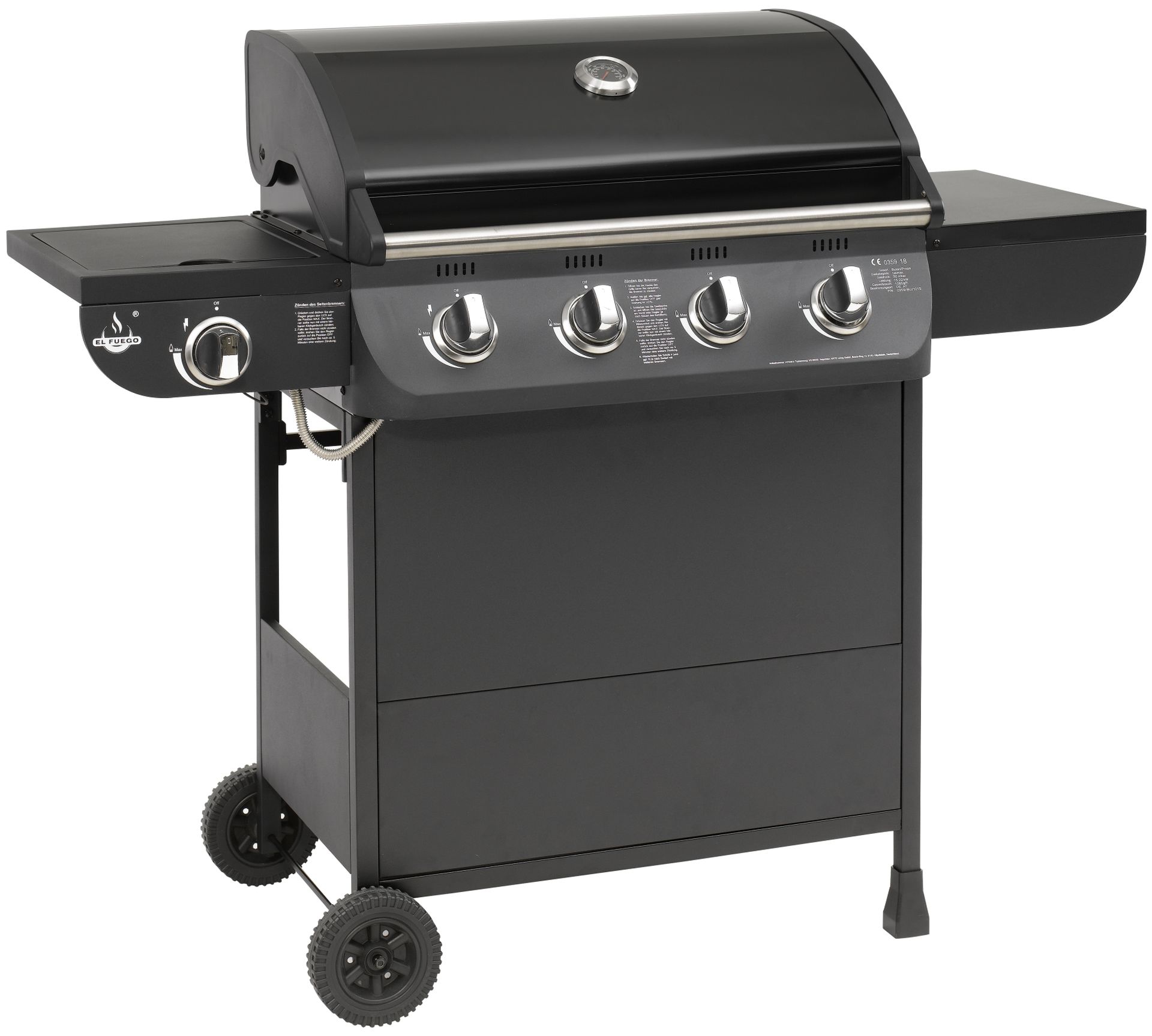 El Fuego Gasgrill Columbus 4+1