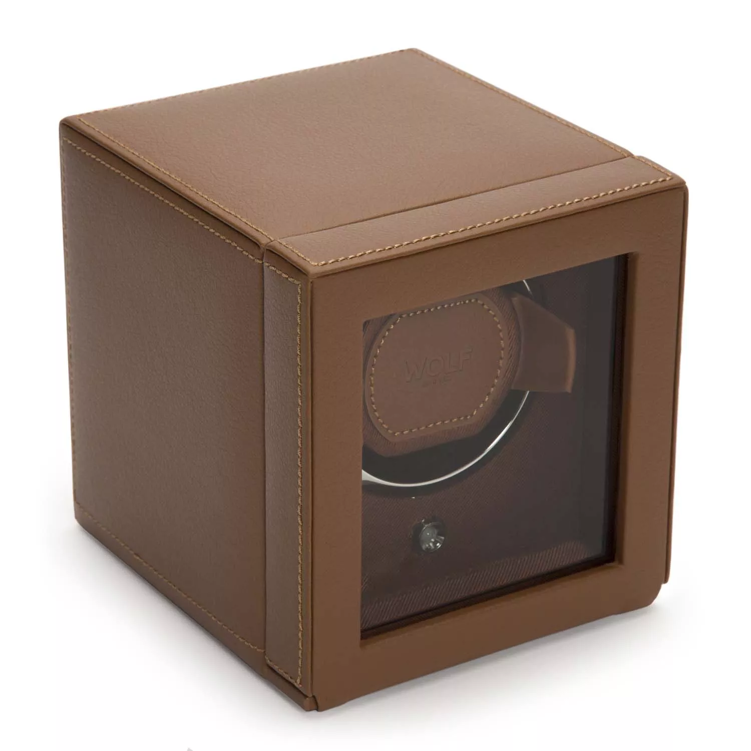 Wolf Cub Watch Winder 1 ur Brun Imiteret Læder 461127