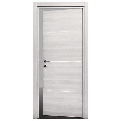 Bloc-porte Triaconta blanchi H.204 x l.73 cm, poussant droit