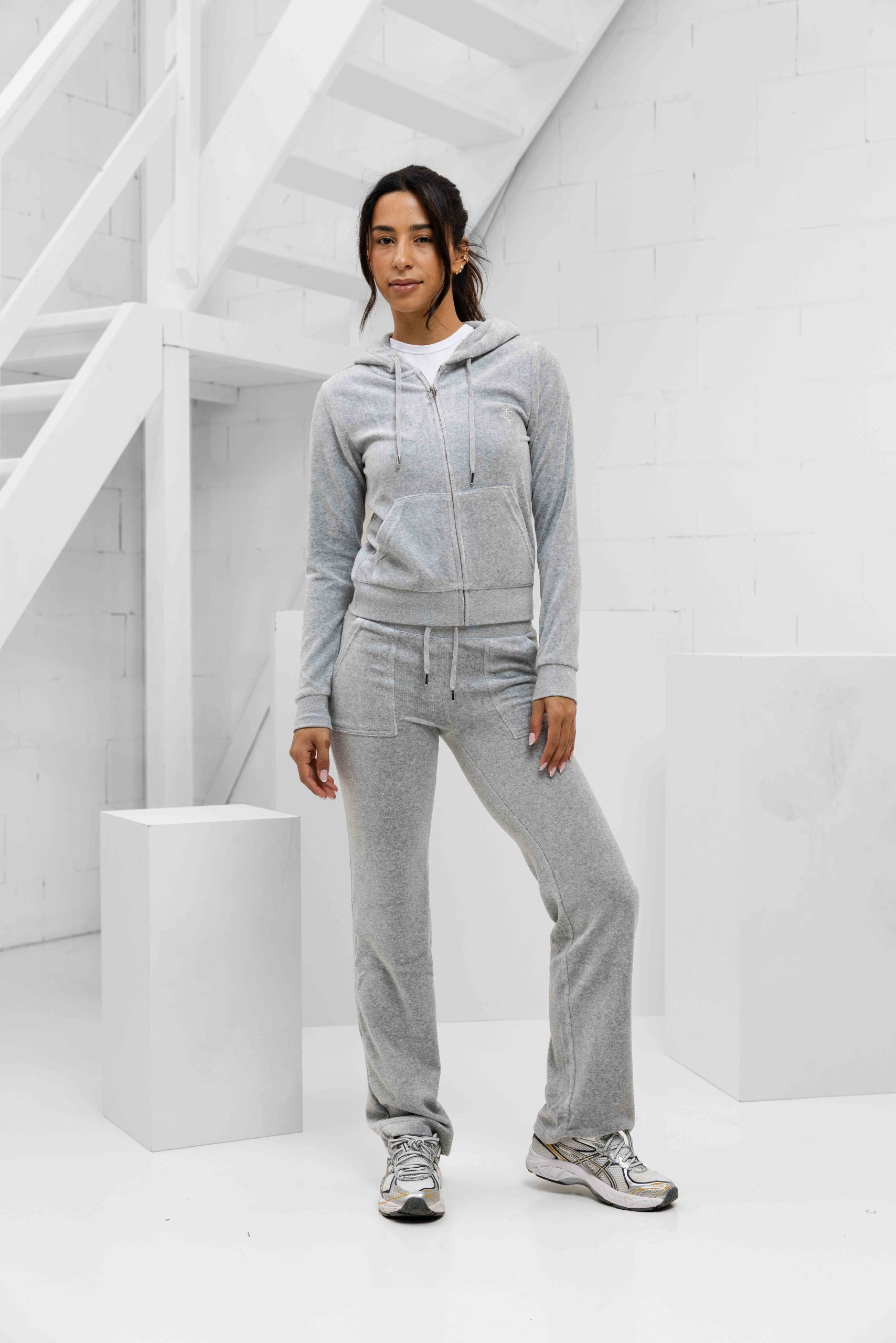 Juicy Couture Robertson Full Zip Trainingspak Dames Grijs