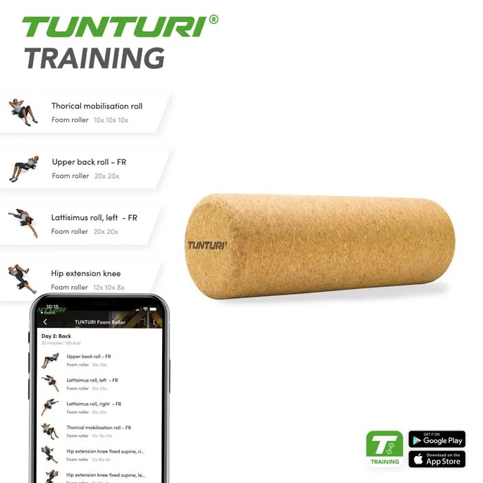 Tunturi Kurk Yoga Massage Roller