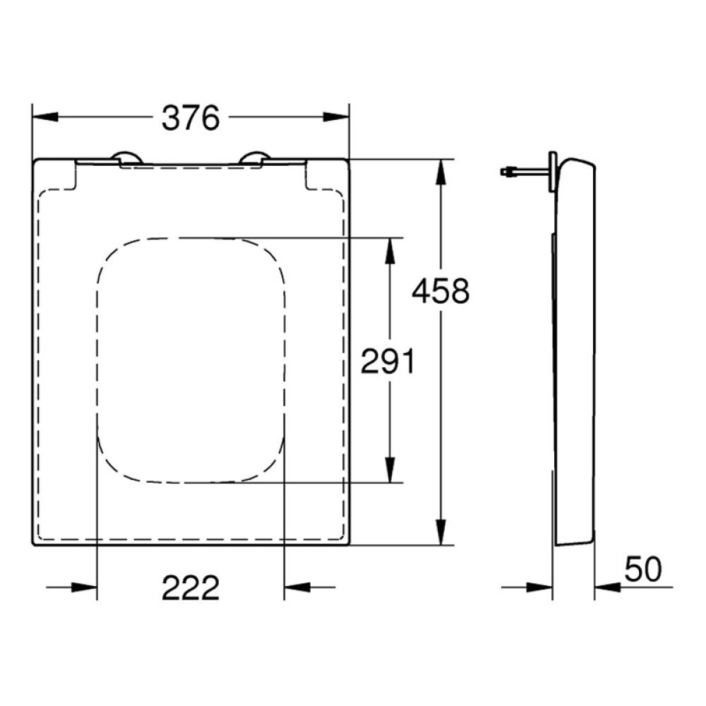 TOALETTSETE GROHE CUBE KERAMIKK