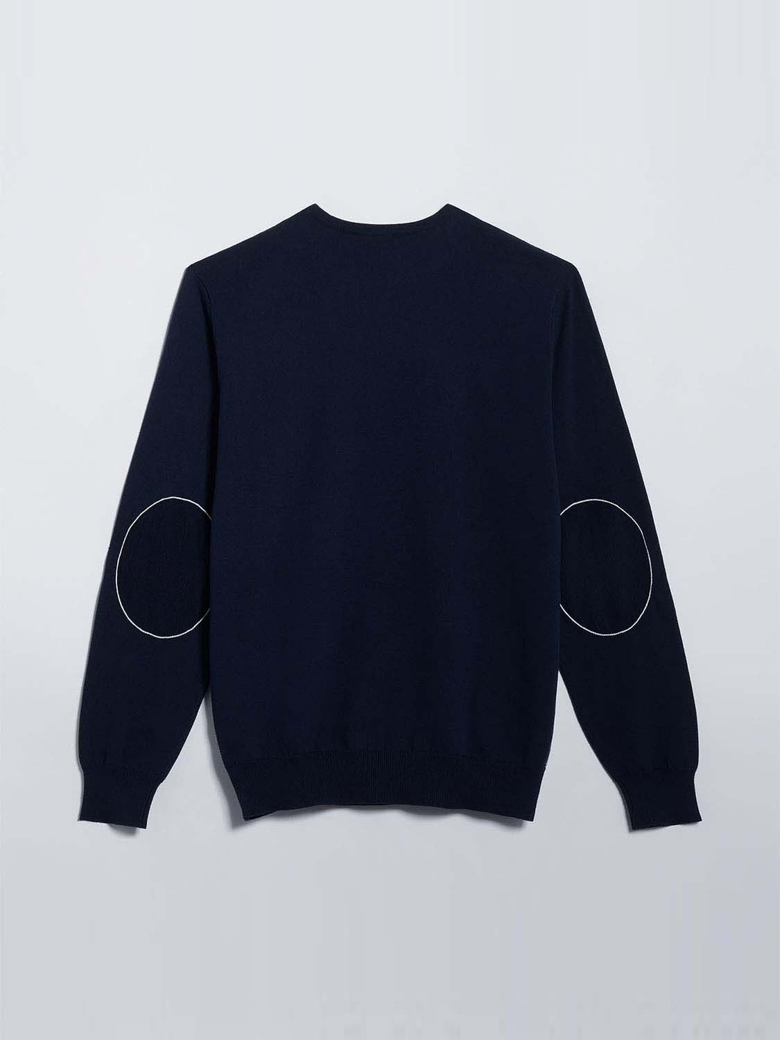 Pull Homme Col Rond Coton Biologique Marine