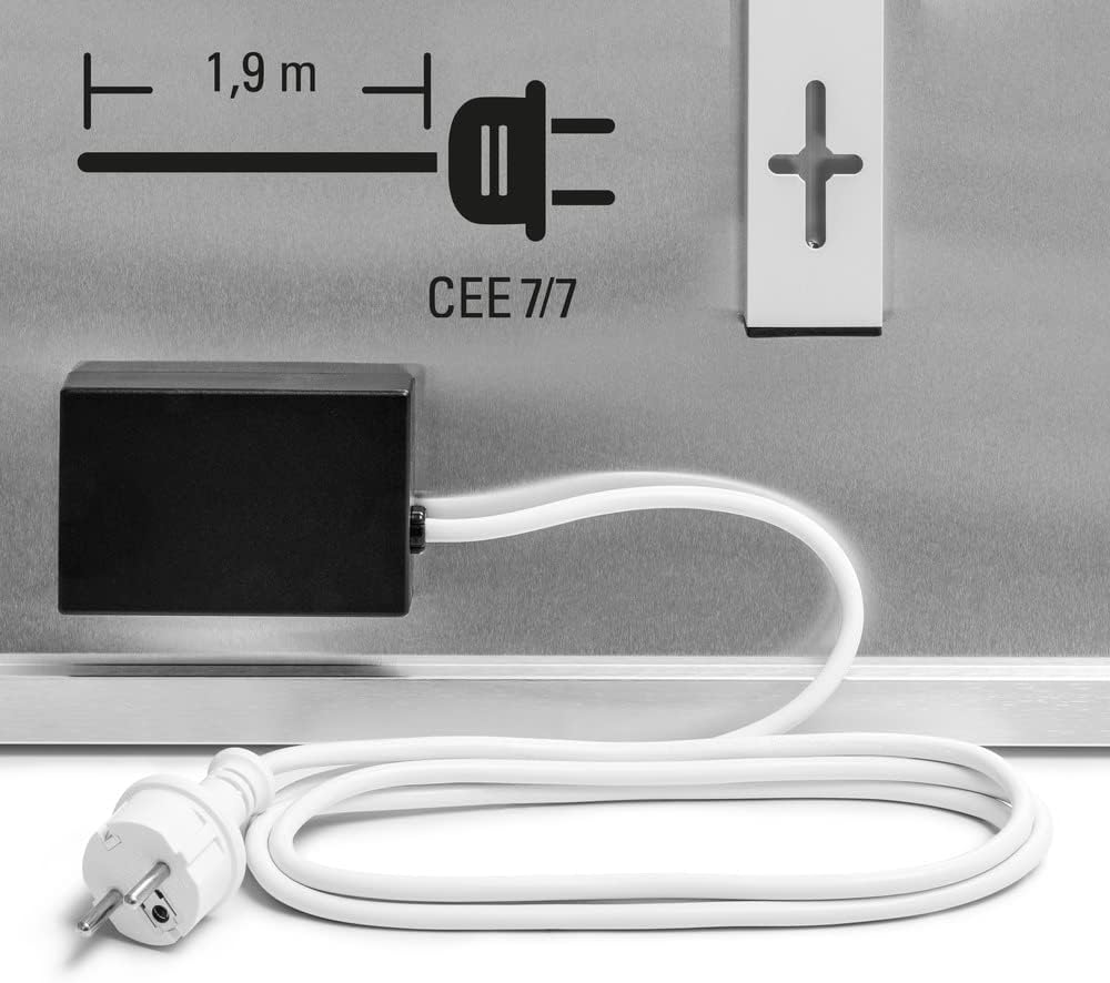TROTEC Infrarot Wandheizung TIH 1100 S – Heizleistung 1100 W – Elektro Heizkörper, 1205 x 905 mm, IP54