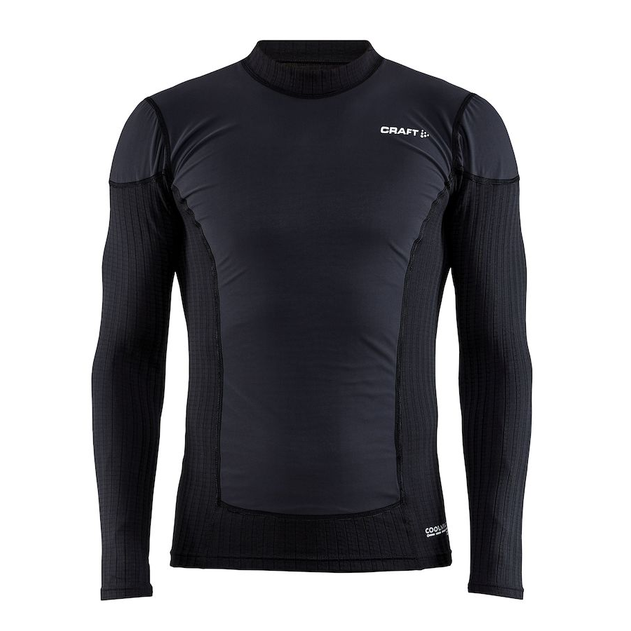 craft active extreme x wind baselayer langaermet traenings t shirt herre 72 1909692 black granite