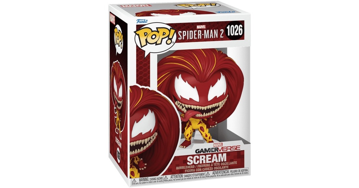 FunkoPOP Games: Spider-Man 2 - Scream Speelfiguur