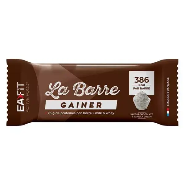 Barra Eafit The Gainer sabor Chocolate e Creme de Baunilha 90g