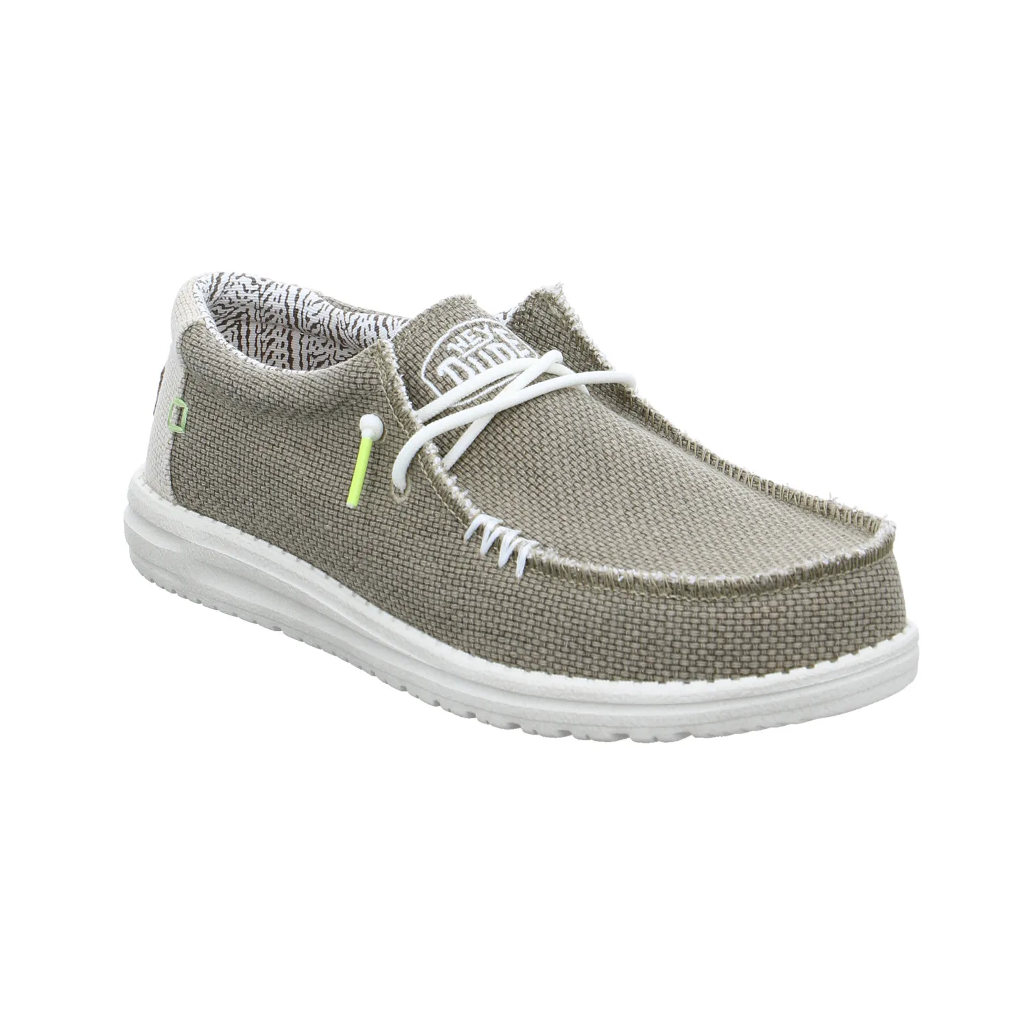 HEY DUDE Halbschuh Olive Textil
