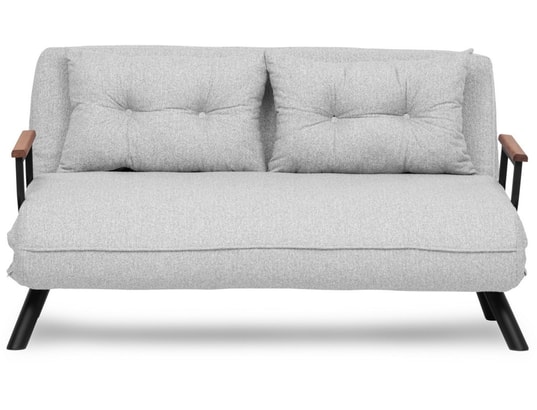 CONCEPT1 - Canapé lit Sando 2 places gris clair 175 x 133 x h78