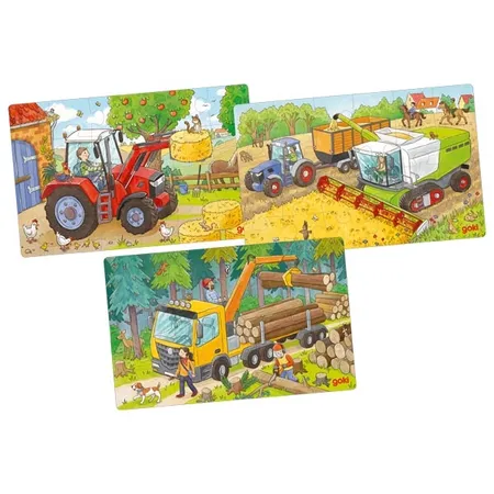 goki Puzzles Fahrzeuge