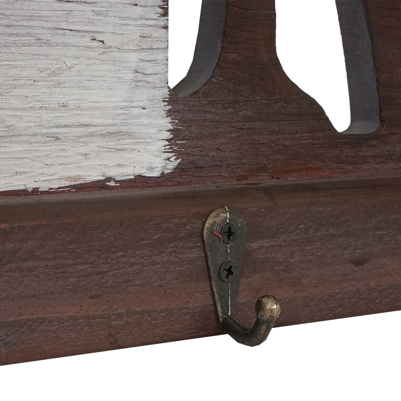 Wandgarderobe MCW-A91 Home, Garderobenpaneel, Landhaus Holz Metall