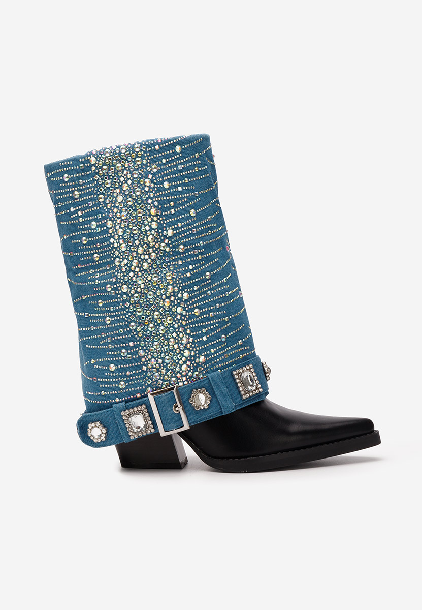 Bottines western femme bleus Fleta