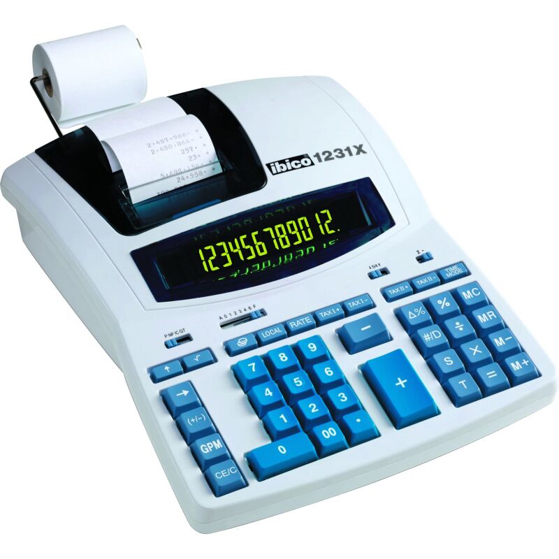 Calculatrice imprimante Ibico 1231X - 12 chiffres