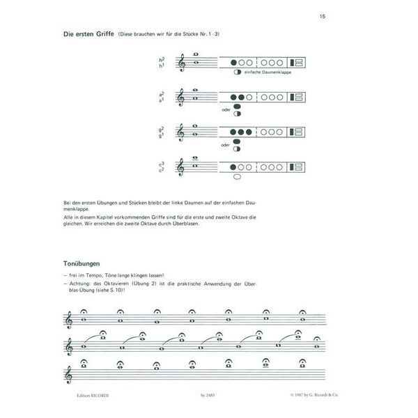 Ricordi Lern Querflöte Spielen Band 1