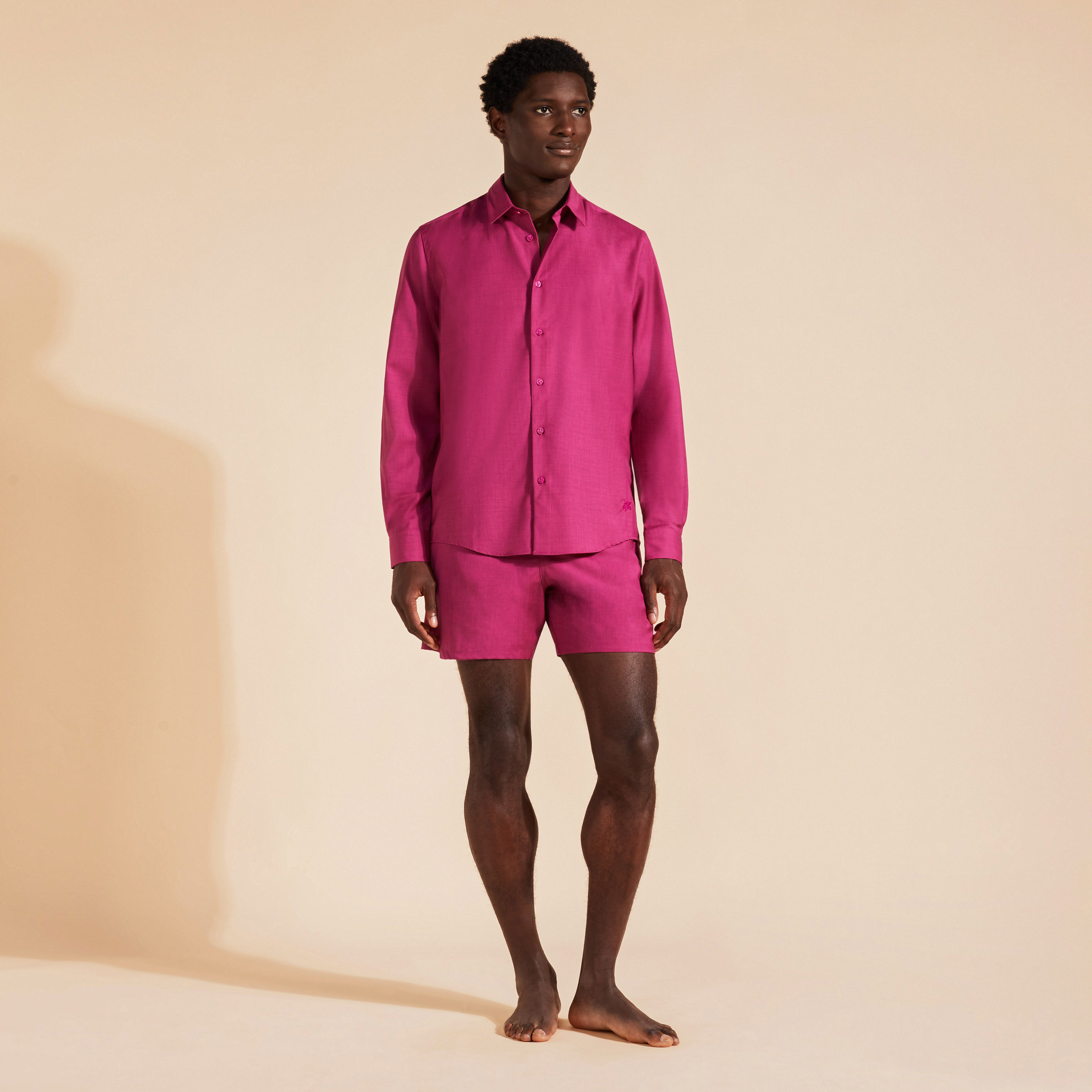 Chemise en laine homme unie