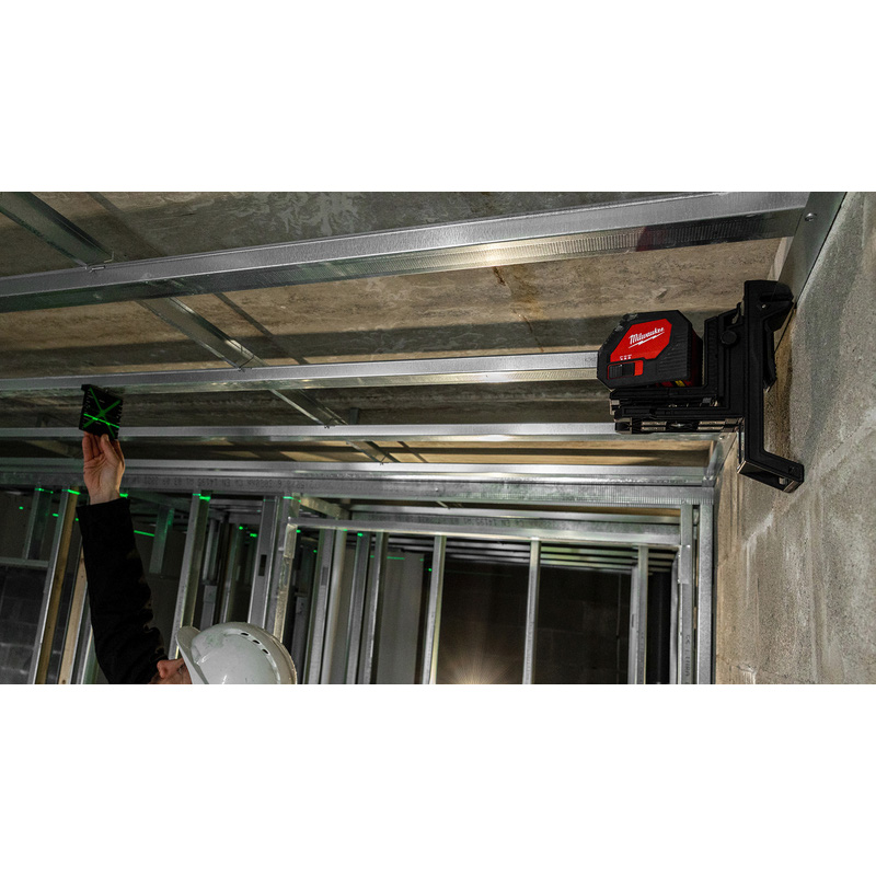 Milwaukee CLL-C Alkaline kruislijnlaser Groen