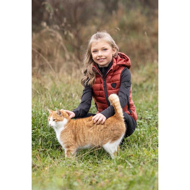 Bodywarmer Covalliero Quilted Kids Rood-oranje